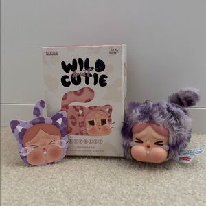 🆕 Popmart Cry Baby Wild but Cutie Plush keychain “Neon Cutie”